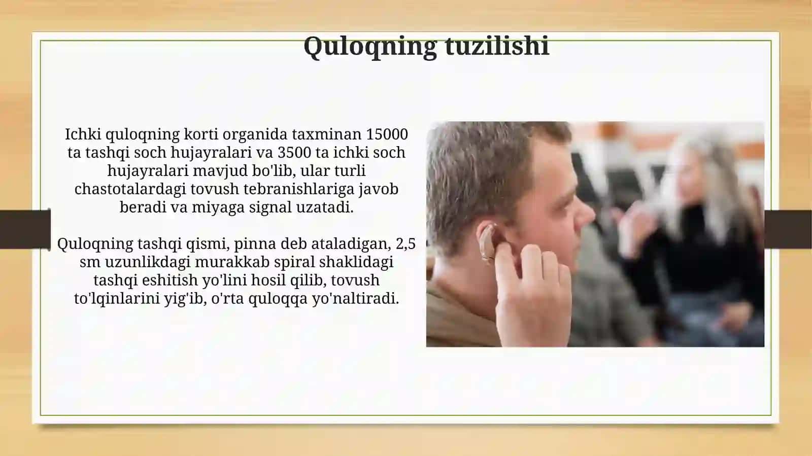 Akustika.Tovush, eshitish fizik xususiyatlari. Quloq eshitishsezgirliginianiqlash 3