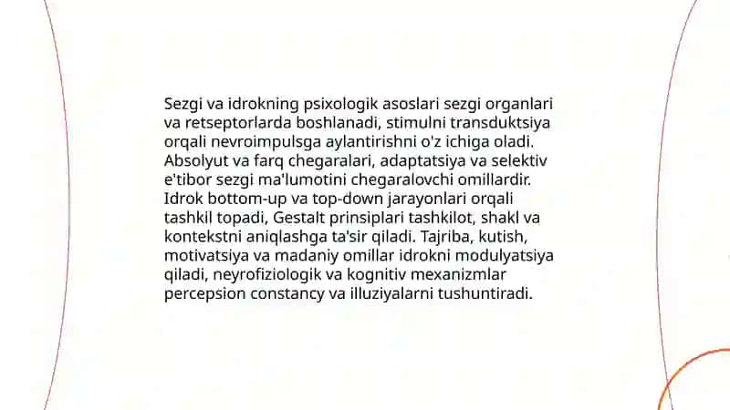 Sezgi idrok taffakur hayol 3