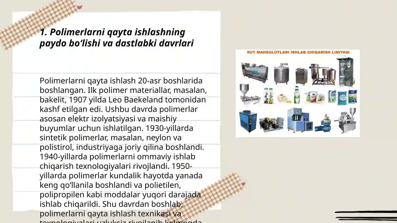 Polimerlarni qayta ishlash sanoatining tarixi va uni rivojlanish tendentsiyalari 3