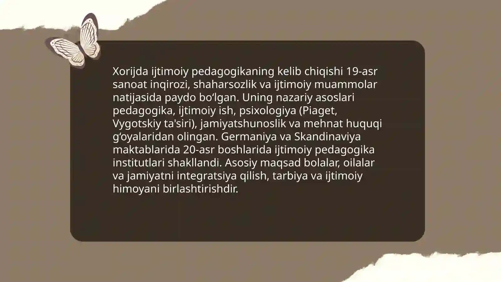 Xorijda ijtimoiy pedagogikaning rivojlanish tarixi 3