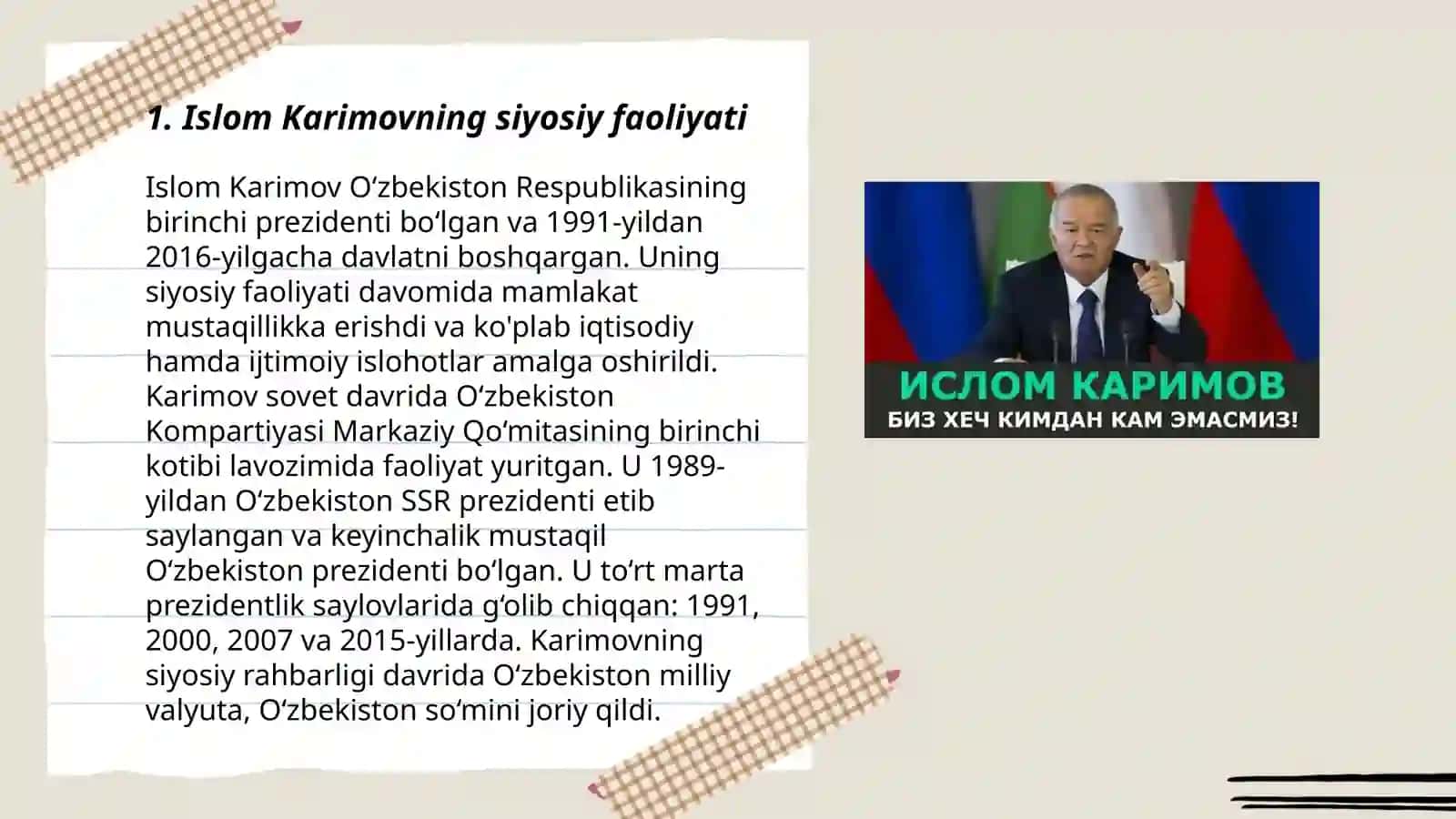 Islom Abdug'aniyevich Karimov 3