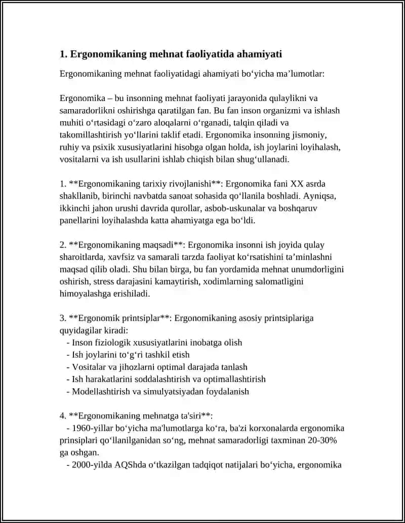 MEHNAT FAOLIYATI JARAYONIDA ERGONOMIKANING ROLI 3