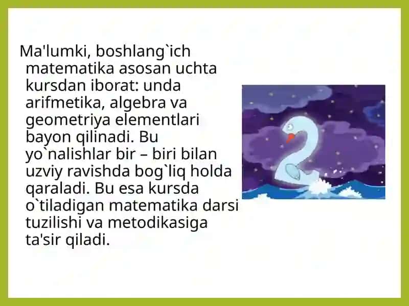 Boshlang`ich matematika kursi 3
