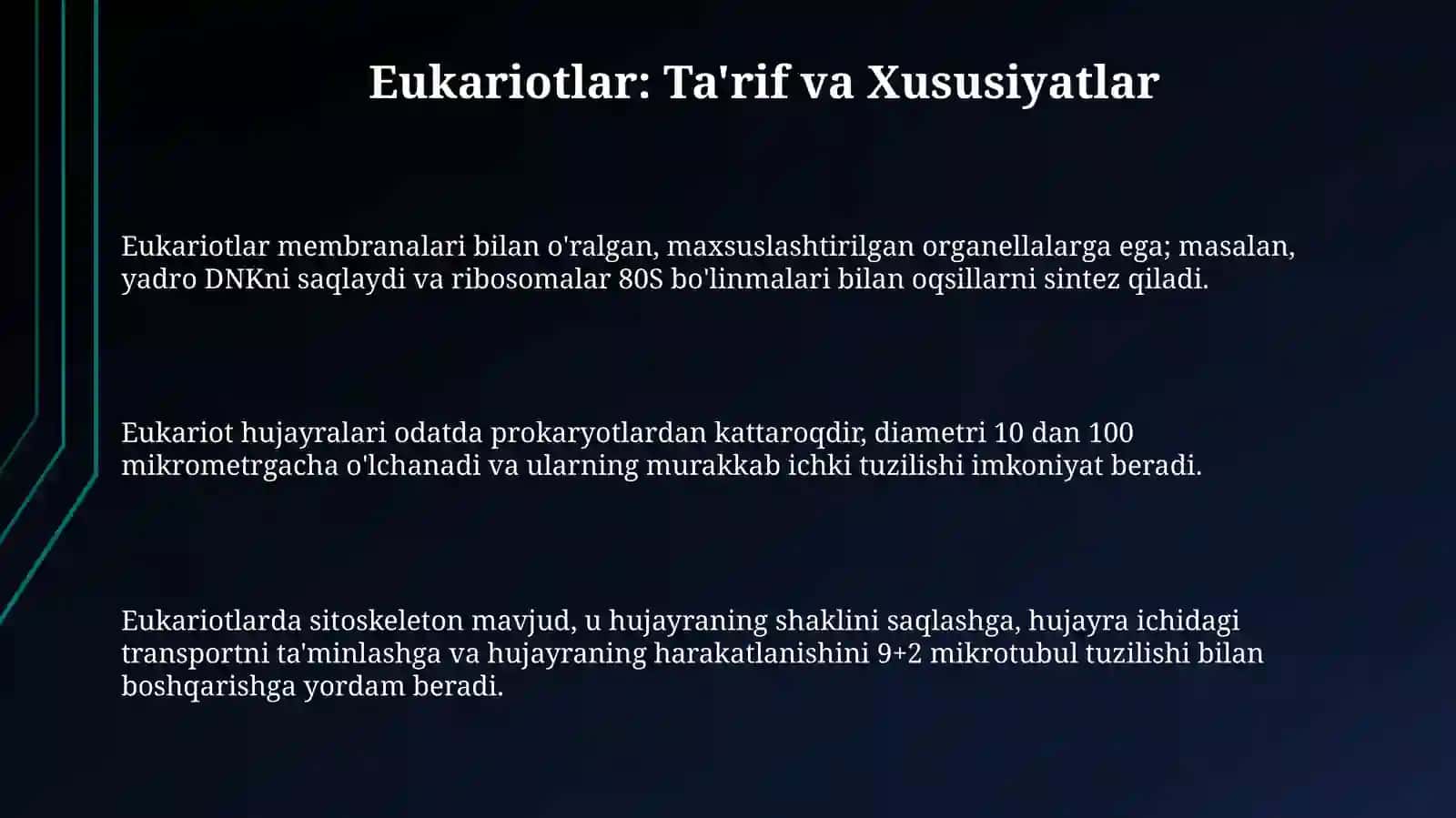 Eukariotlar va ularning kelib chiqishi toʻgʻrisidagi nazariyasi 3