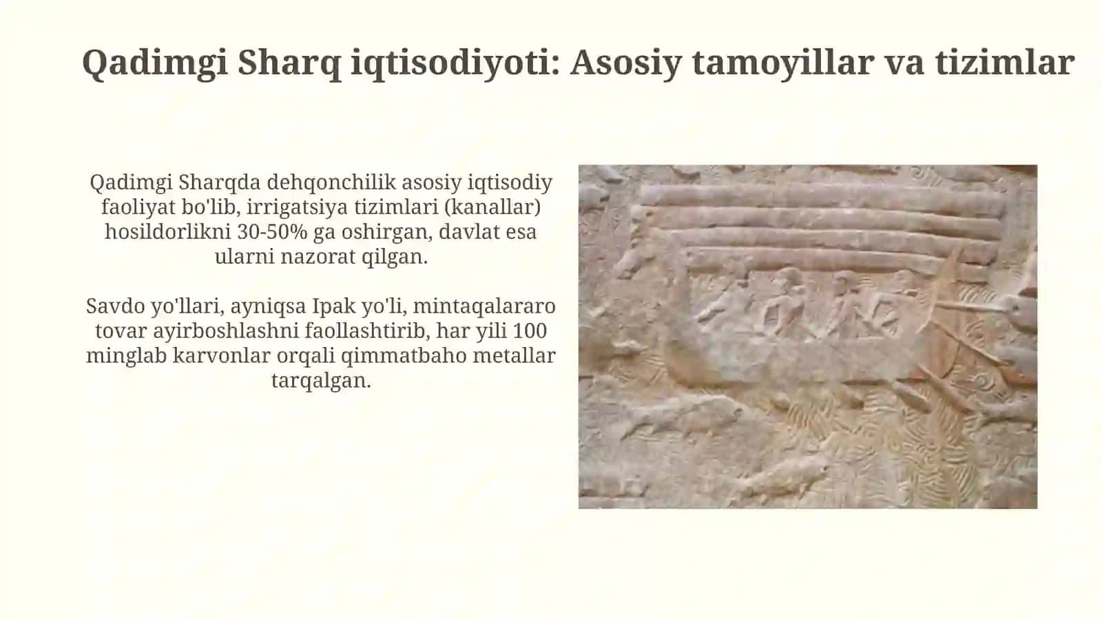 Qadimgi Sharqda iqtisodiy go'lar 3