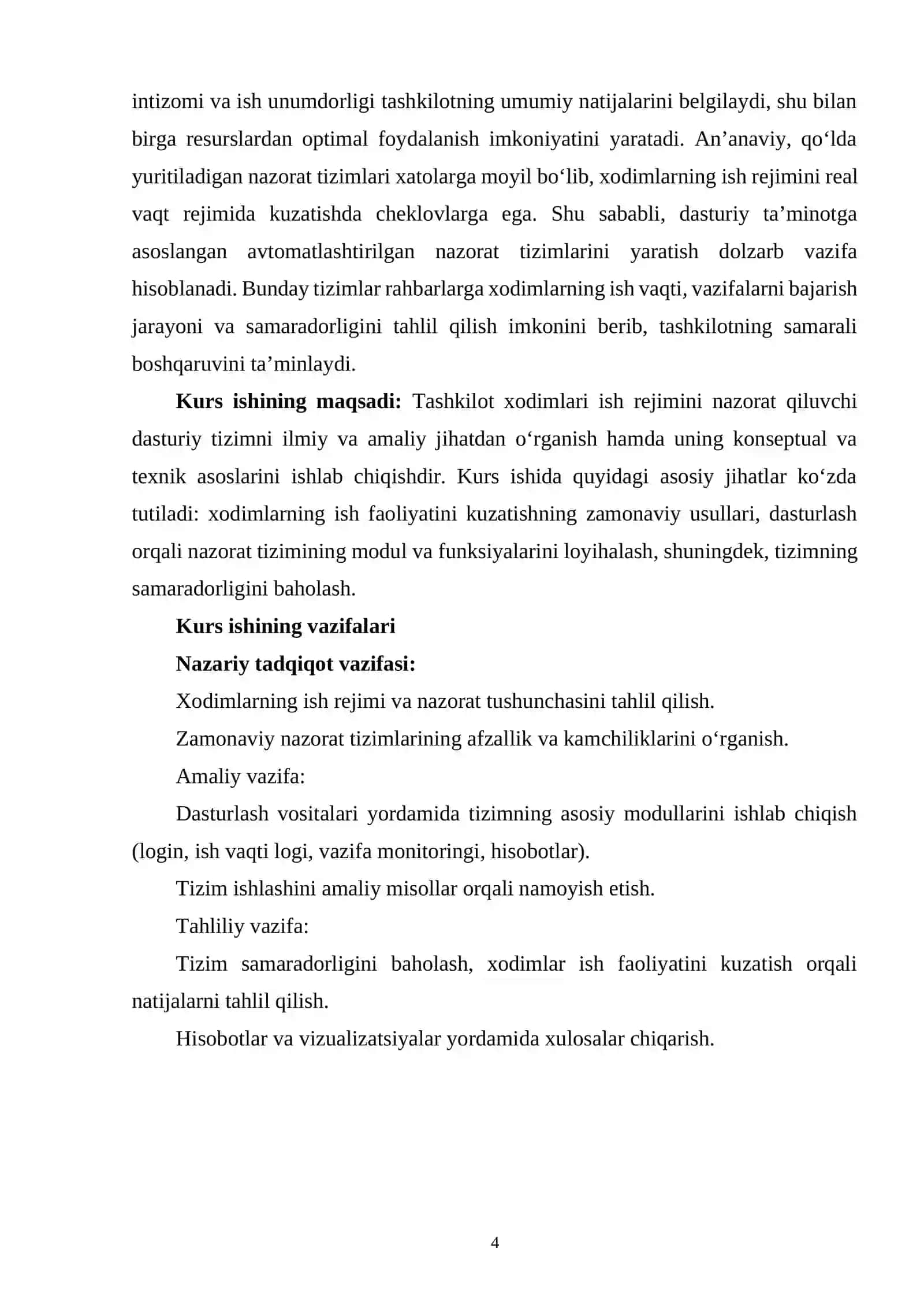 TASHKILOT XODIMLARI ISH REJIMINI NAZORAT QILUVCHI TIZIM 3