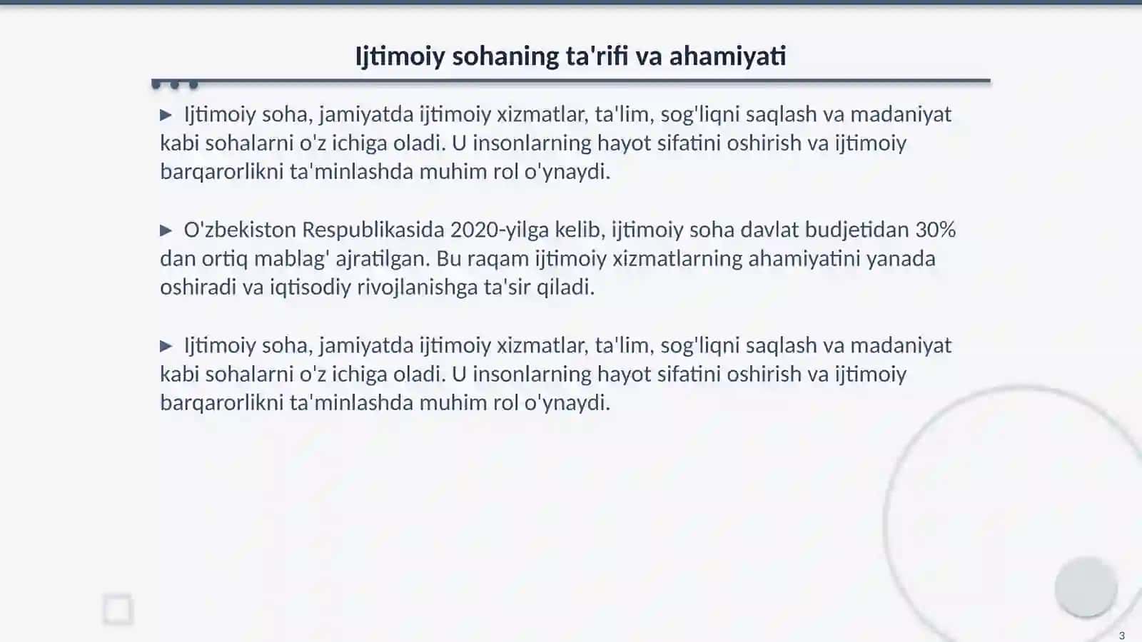 Ijtimoiy soha va uning milliy iqtisodiyotga roli 3