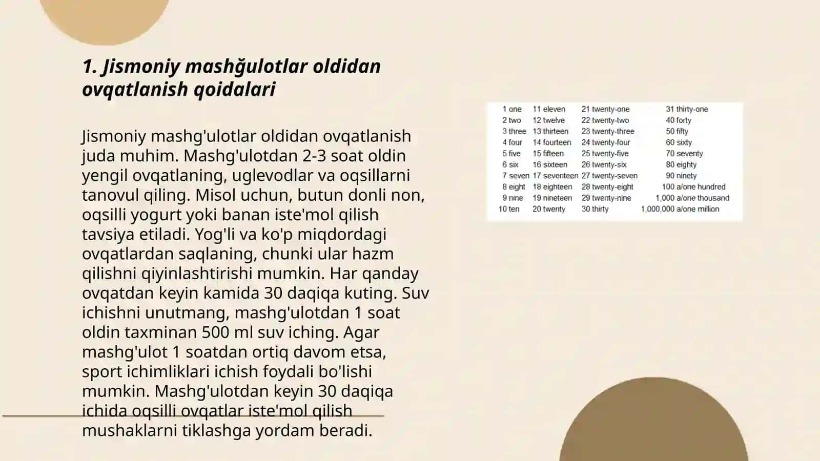 Jismoniy tarbiya va sport mashğulotlari davrida ovqatlanish gigienasi 3