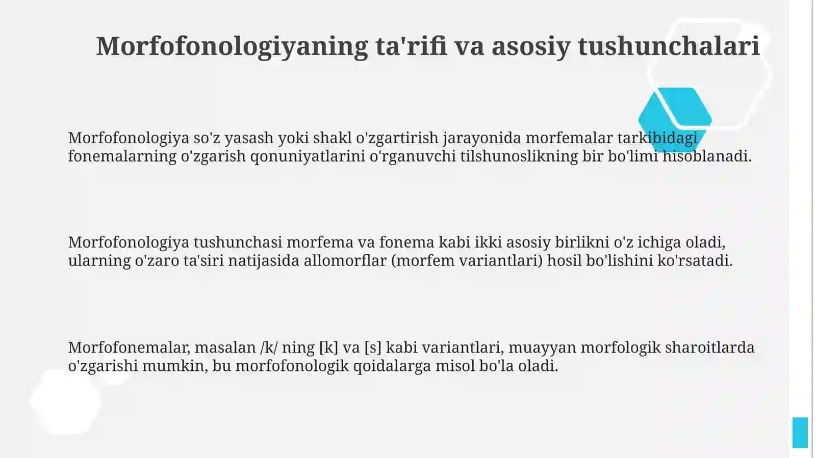 Morfonologiya haqida 3