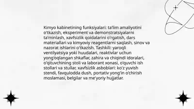 Maktab kimyo kabineti va uning vazifalari 3