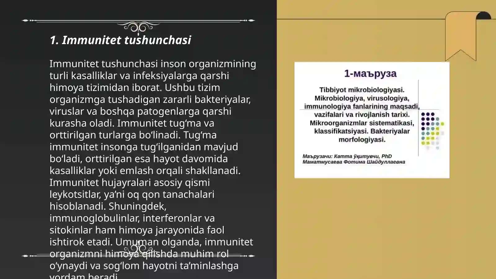 Immunologiya asoslari fanining maqsad va vazifalari 3