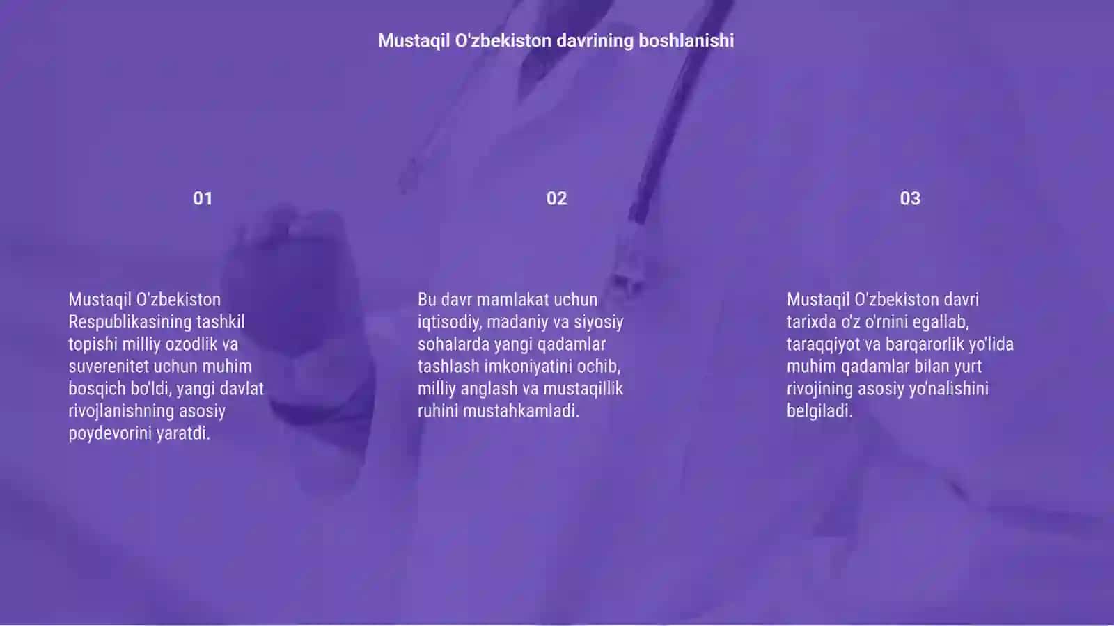 Mustaqil O'zbekiston Respublikasi tashkil topishining tarixiy ahamiyati 3