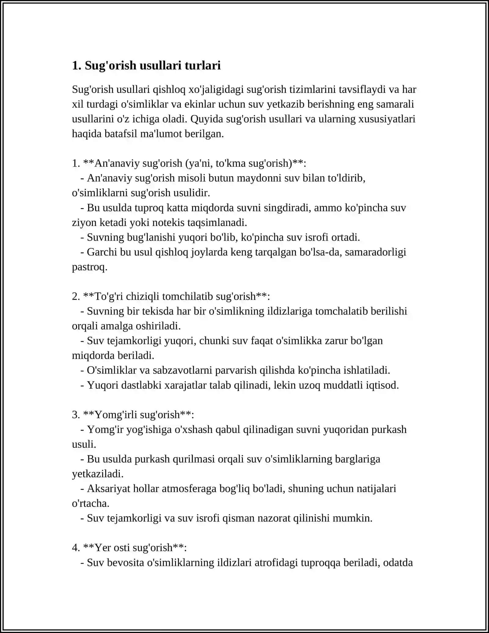 HOZIRGI VAQTDA SUG'ORISH YUZA SUV EROZIYASI 3