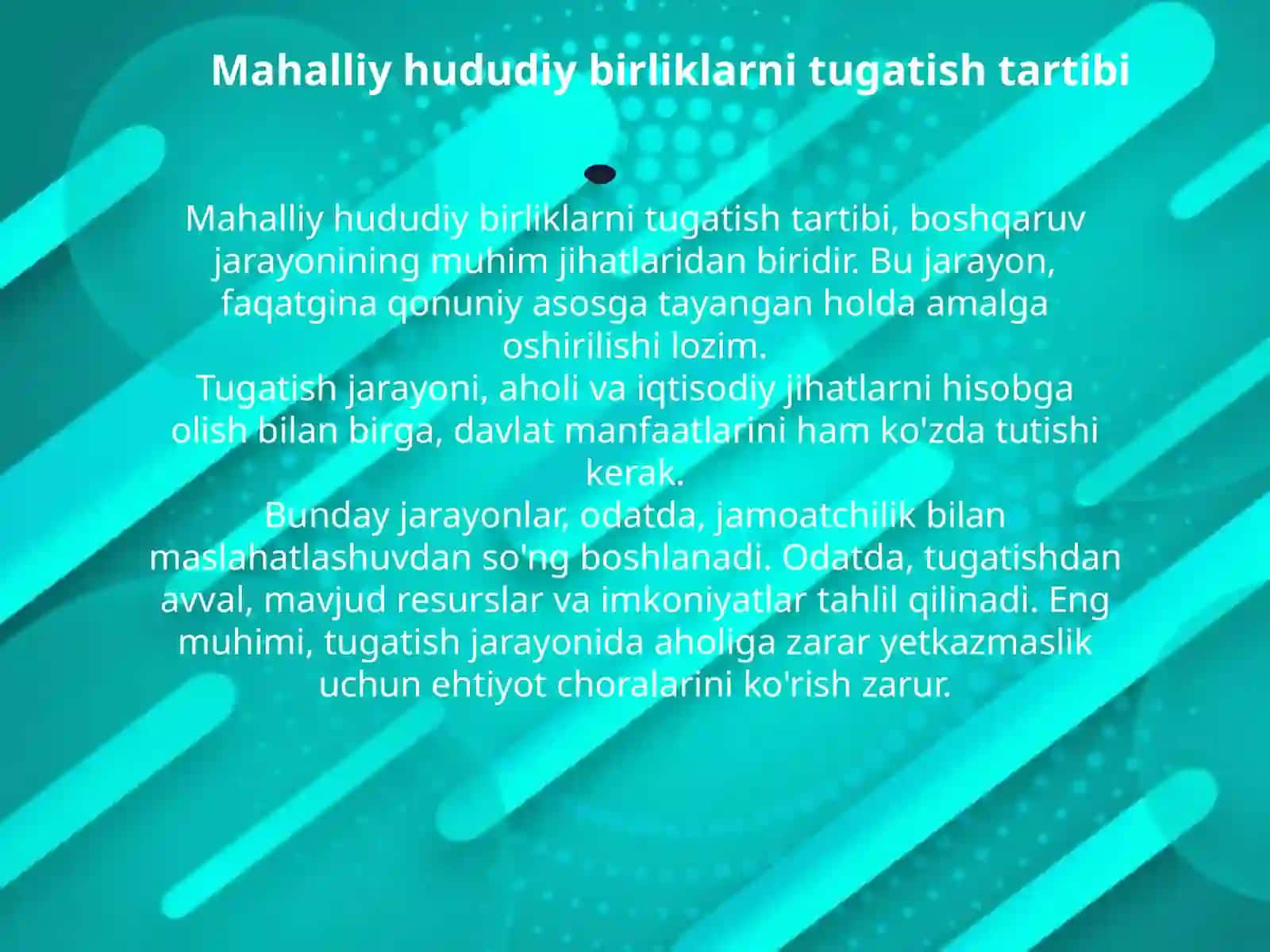 Mahalliy hududiy birliklarni tashkil etish jarayoni 3