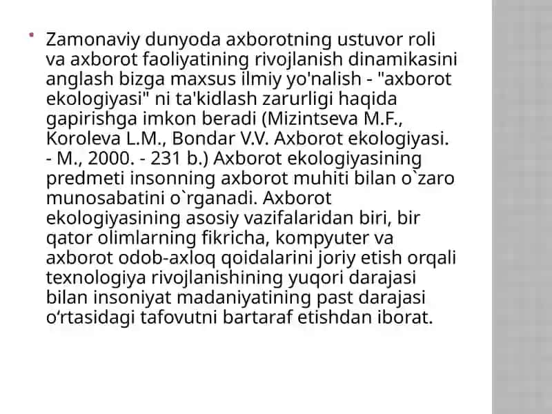 Axborot maydonda axloq va shaxs tushunchasi 3