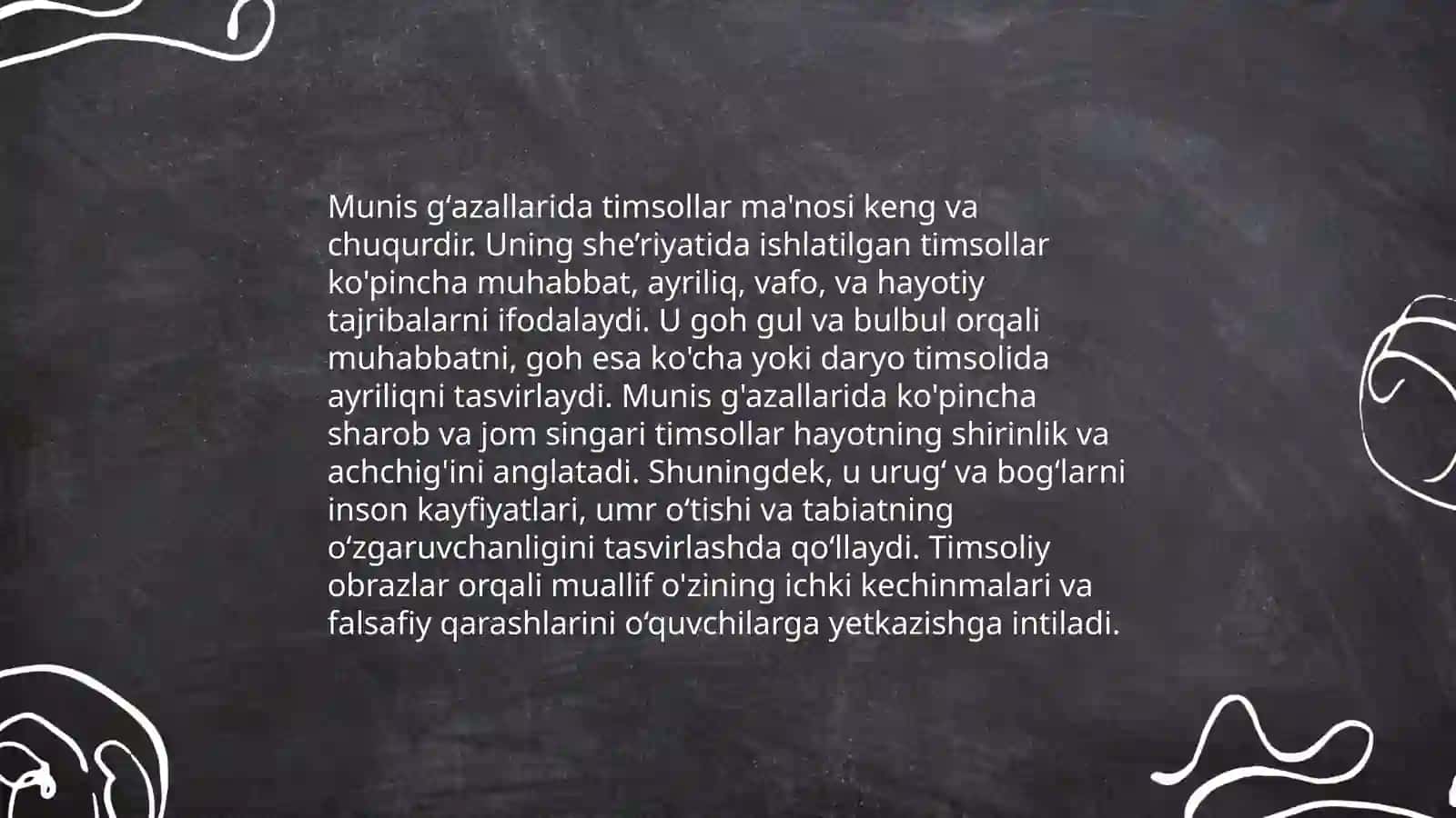 Munis ğazallarida timsollar koʻlami 3