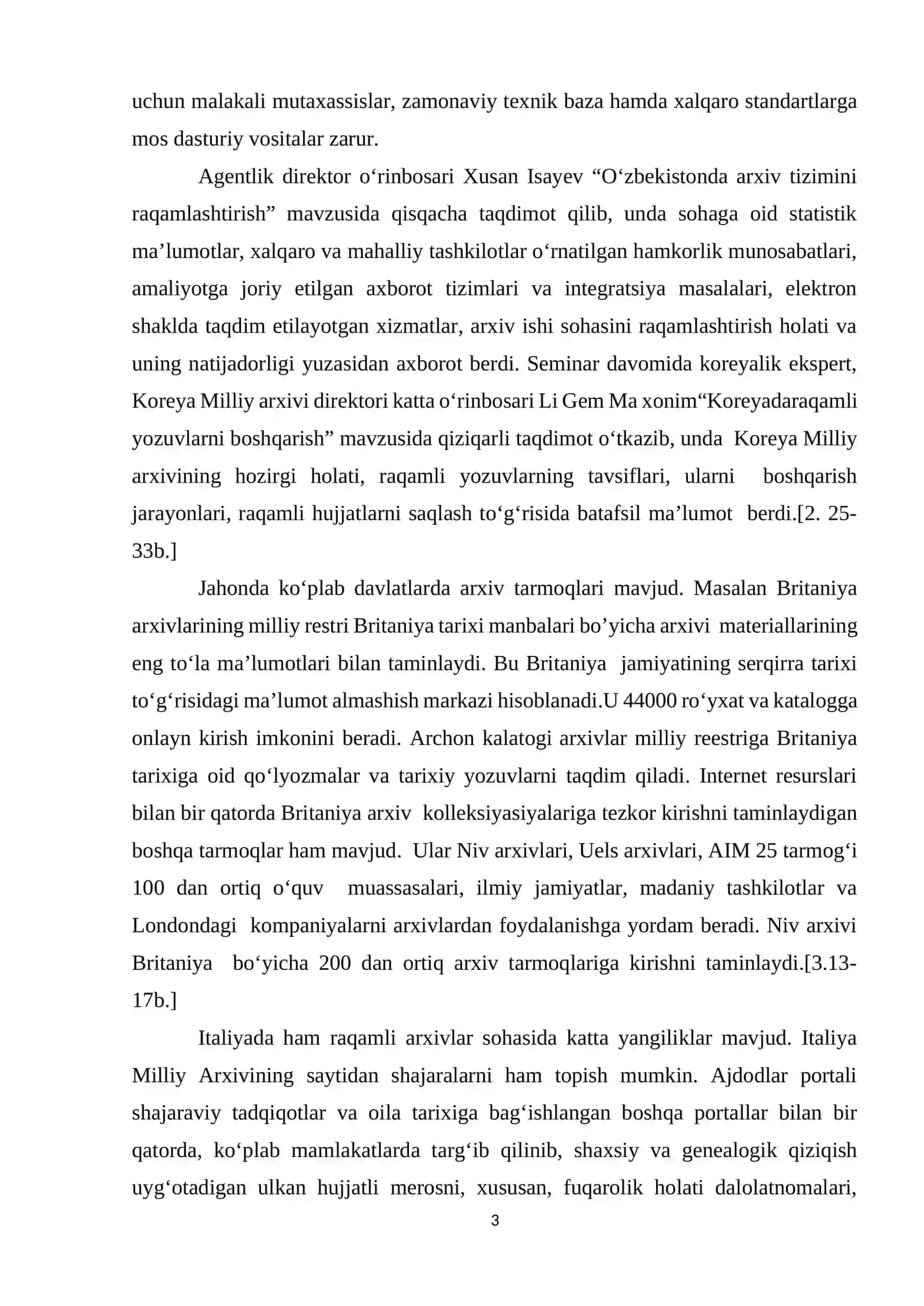 Yevropa mamlakatlarida zamonaviy arxivshunoslik va arxiv ishining o'ziga xos xususiyatlari 3
