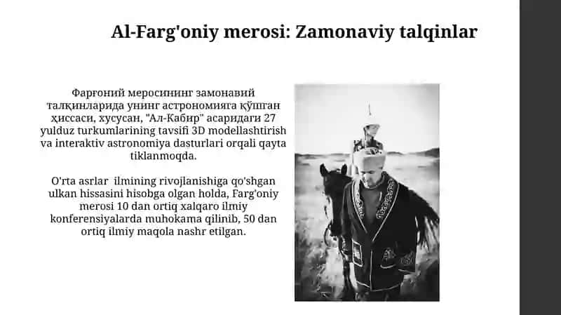 Ahmad al-Farg'oniy va uning merosi 3