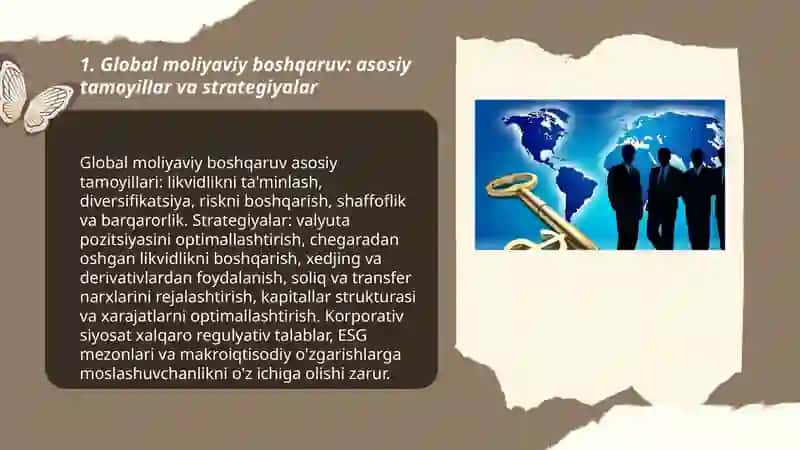 Global moliyaviy boshqaruv: asosiy tamoyillar va strategiyalar 3