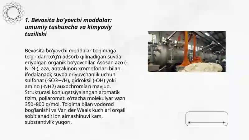 Bevosita boʼyovchi moddalar bilan boʼyash texnologiyasi va uning kamchiliklari 3