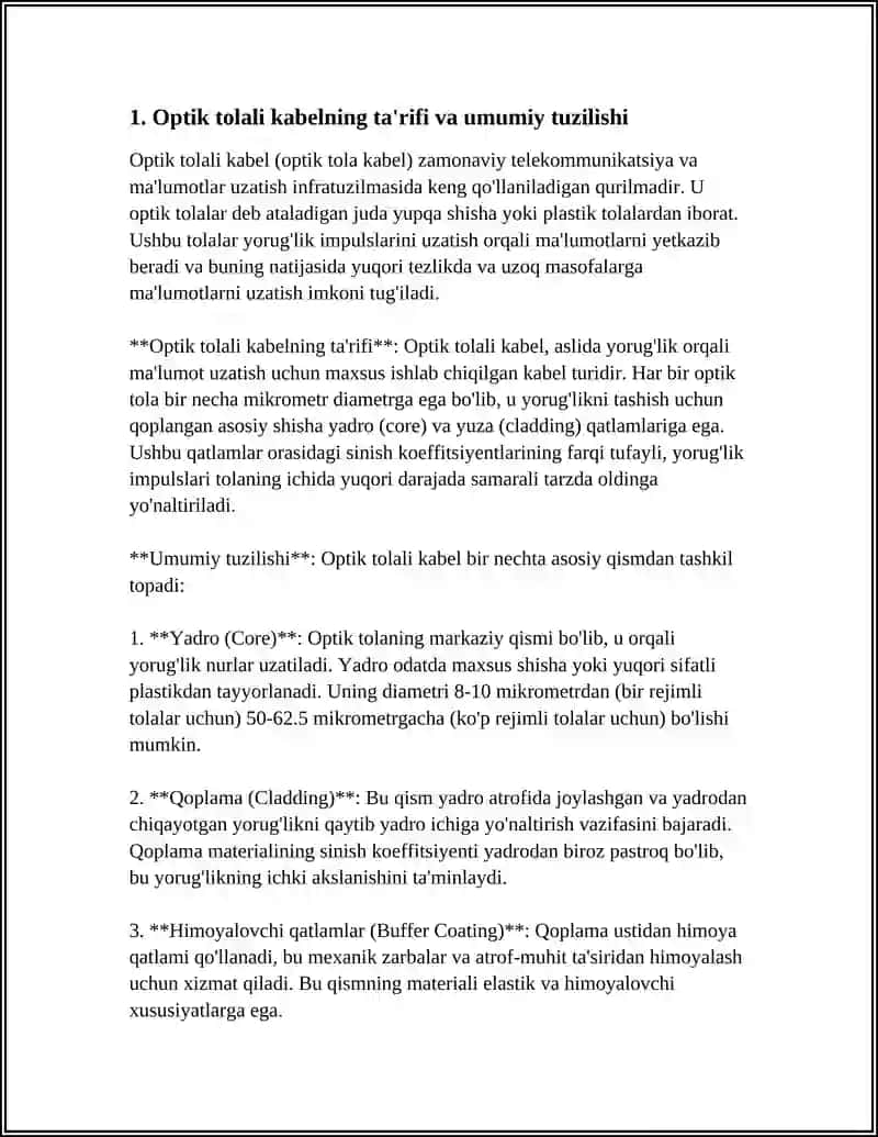 OPTIK TOLALI KABELLAR 3