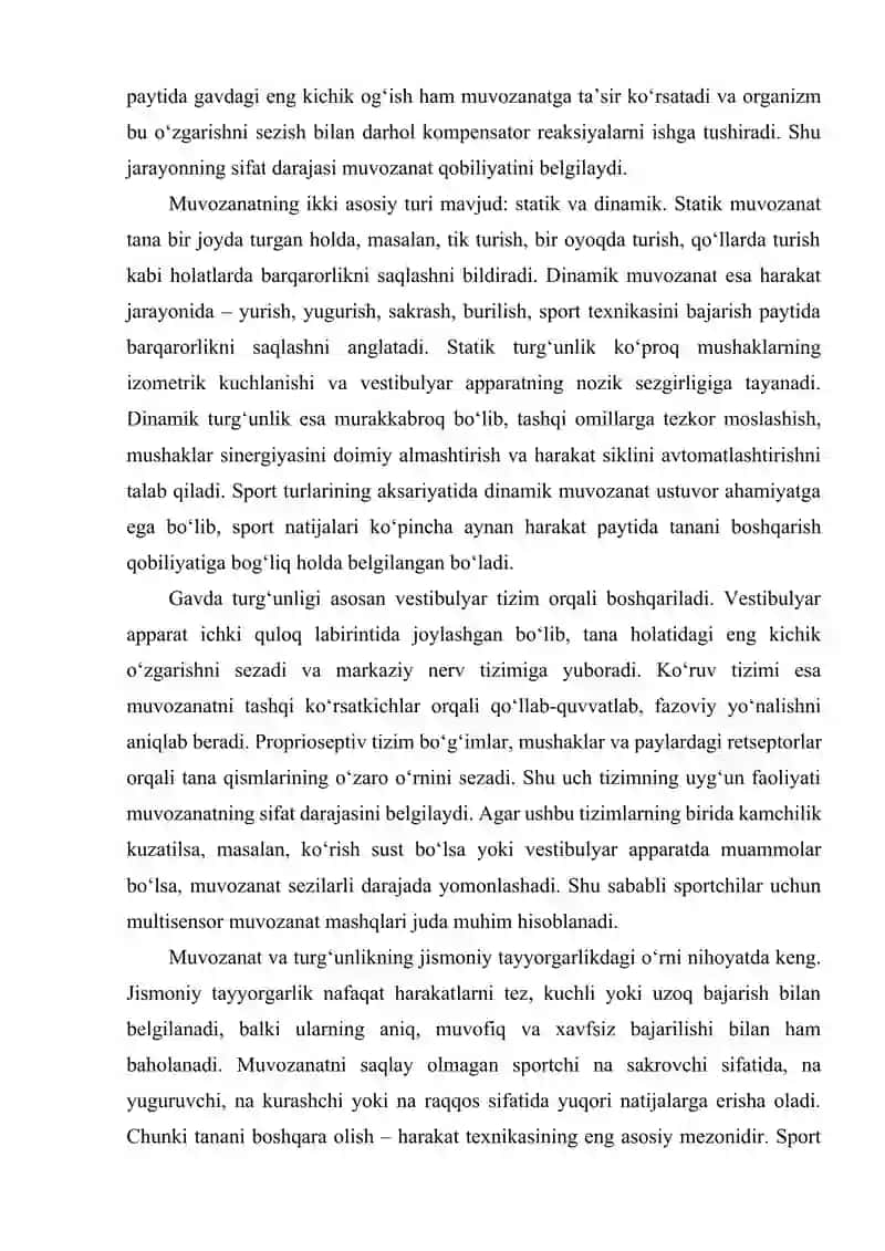 Gavda muvozanatini qobiliyatini turgʻunligini tekshirish 3