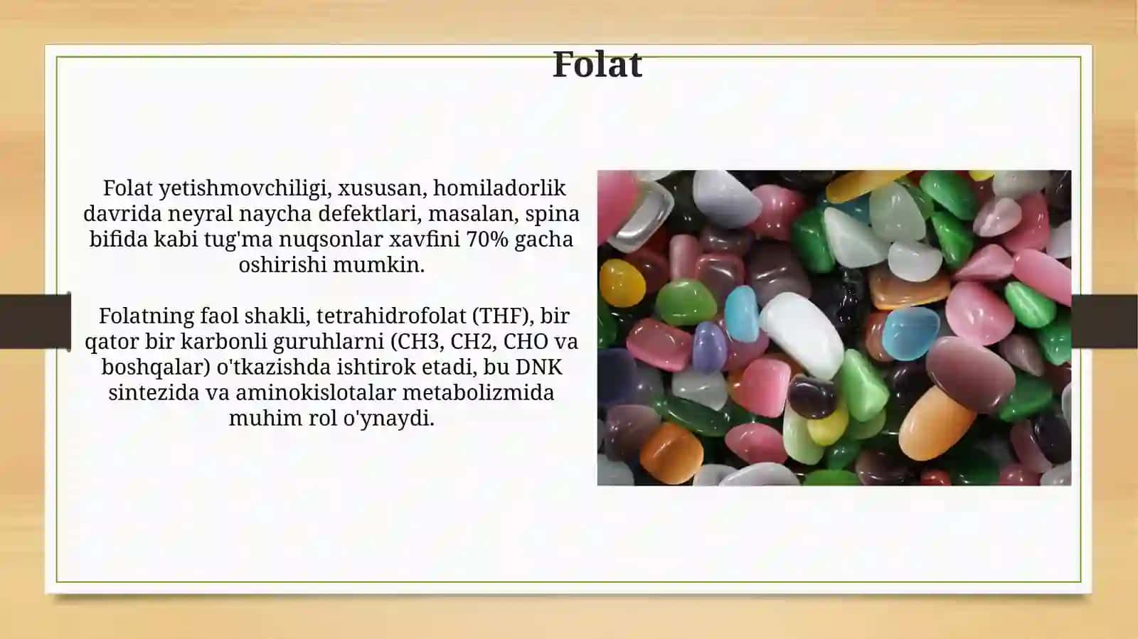 Vitaminlar va kofermentlarning bioorganik xususiyatlari 3