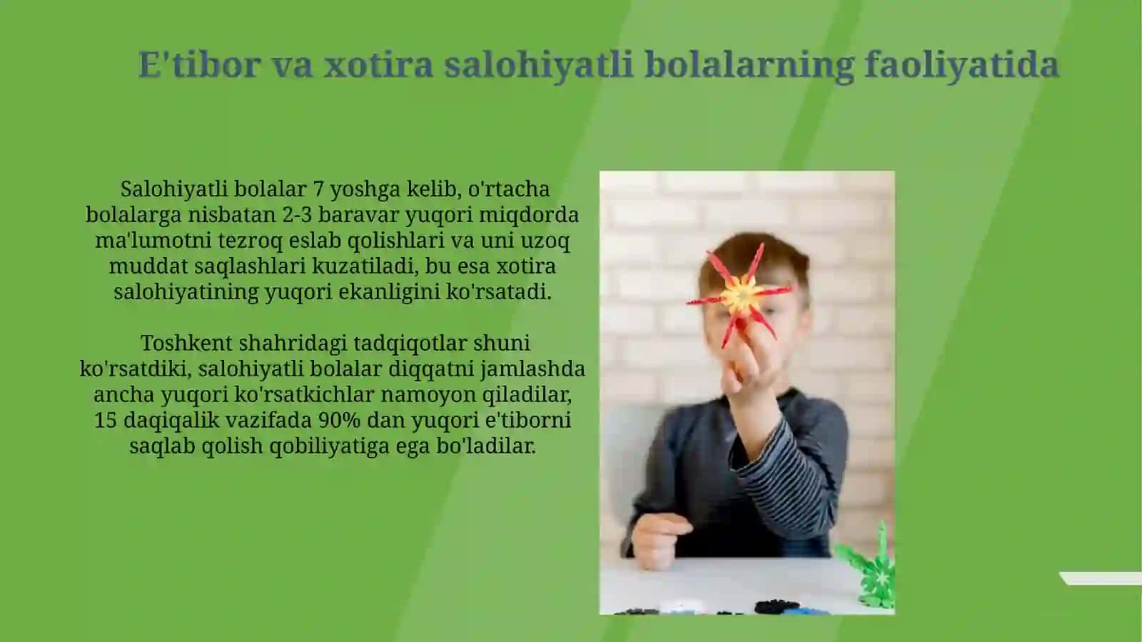 Iqtidorli bolalarda o'yin, mehnat, o'quv faoliyatining psixologik xarakteristikasi 3