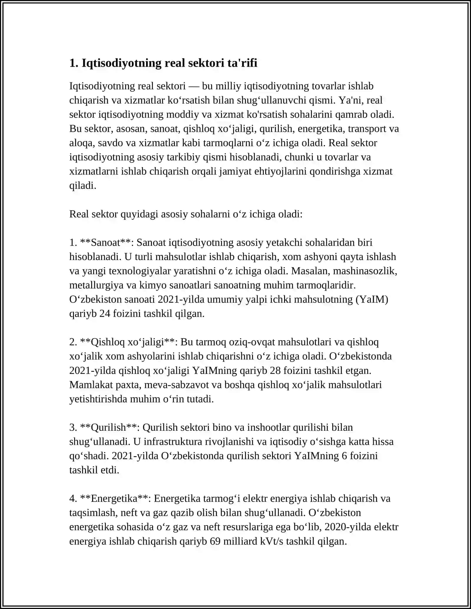 IQTISODIYOTNING REAL SEKTOR TUSHUNCHASI 3