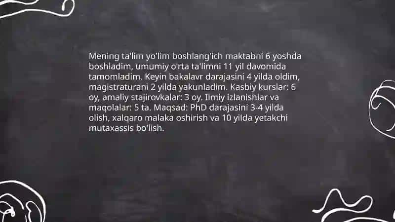 Mening ta'lim yo'lim 3