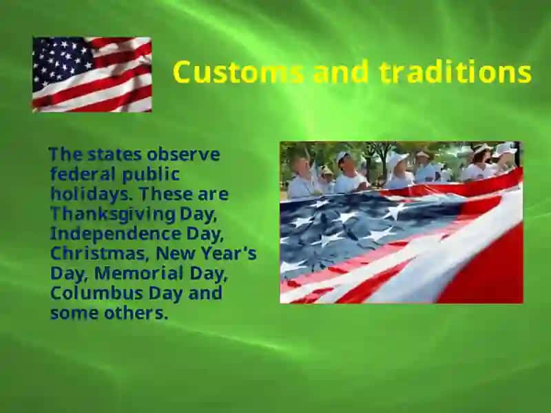 Customs and traditions of USA 3