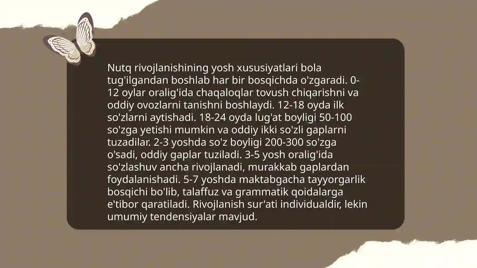 Maktabgacha kichik oʻrta va katta guruh yoshdagi bolalar nutqini oʻstirishning vazifalari metodlari va vositalari 3