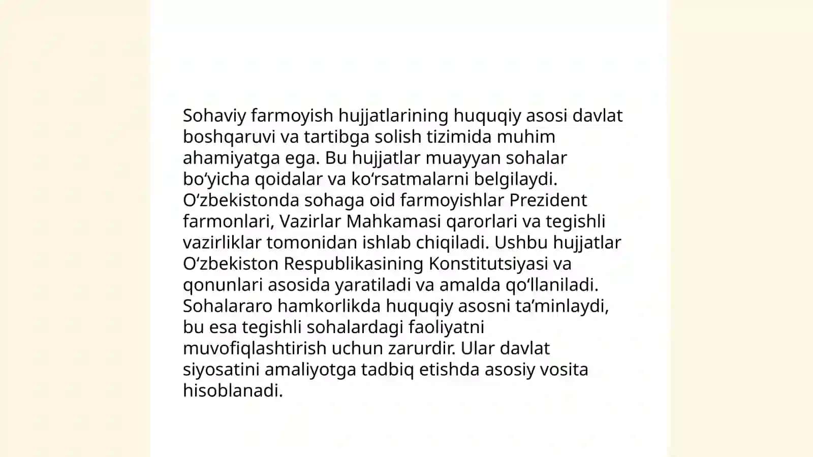 Sohaviy farmoyish hujjatlari xususiyatlari 3