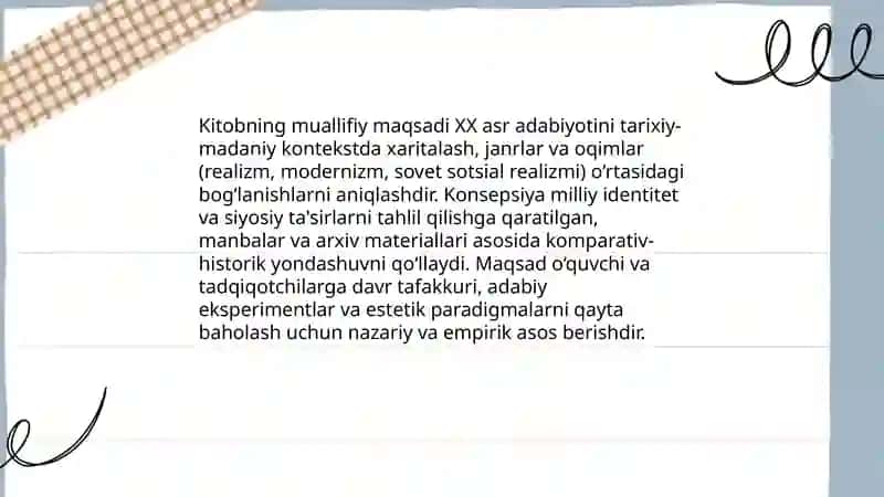 XX asr adabiyoti manzaralari 3
