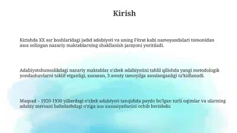 O'zbek adabiy tanqidida nazariy maktablar 3