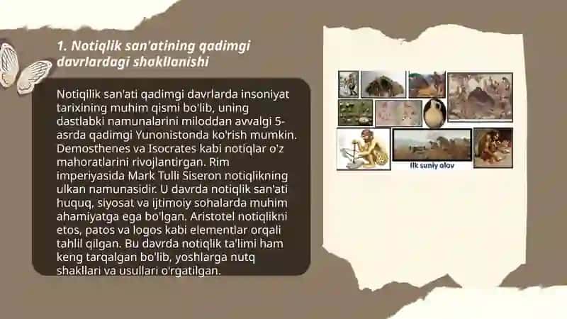 Notiqlik san'atining paydo bolishi tarixi va rivojlanishi 3