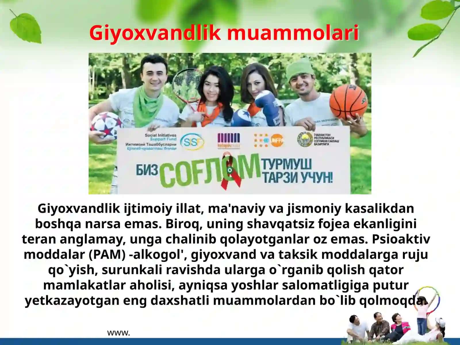 Sog’lomturmushtarzi 3