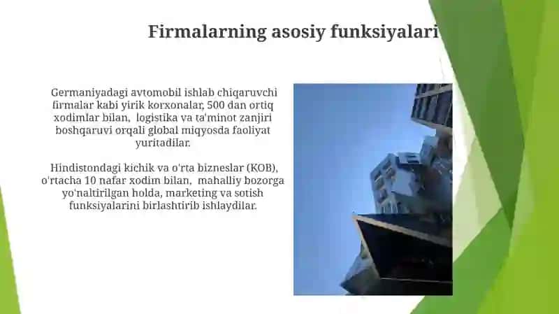 Zamonaviy firmalar va ularning funksiyalari 3