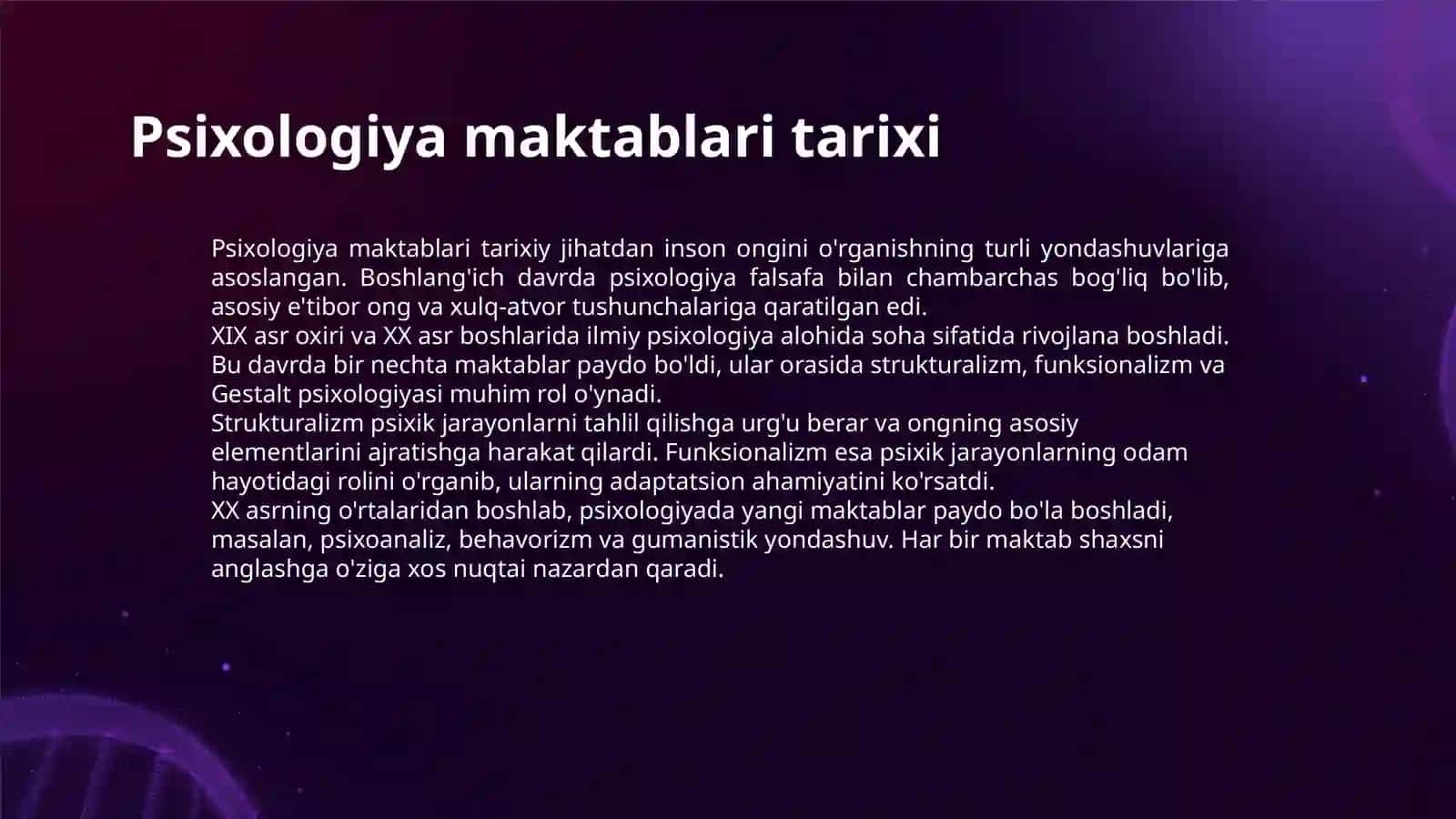 HAR-XIL PSIXALOGIYA MAKTABLARIDA SHAXS NAZARIYALARI 3