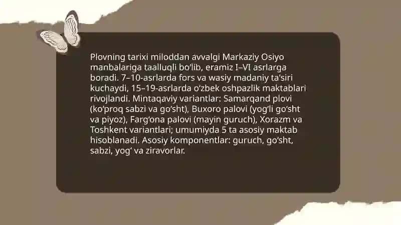 Oʻzbek milliy taomlari va ularning tarixi 3
