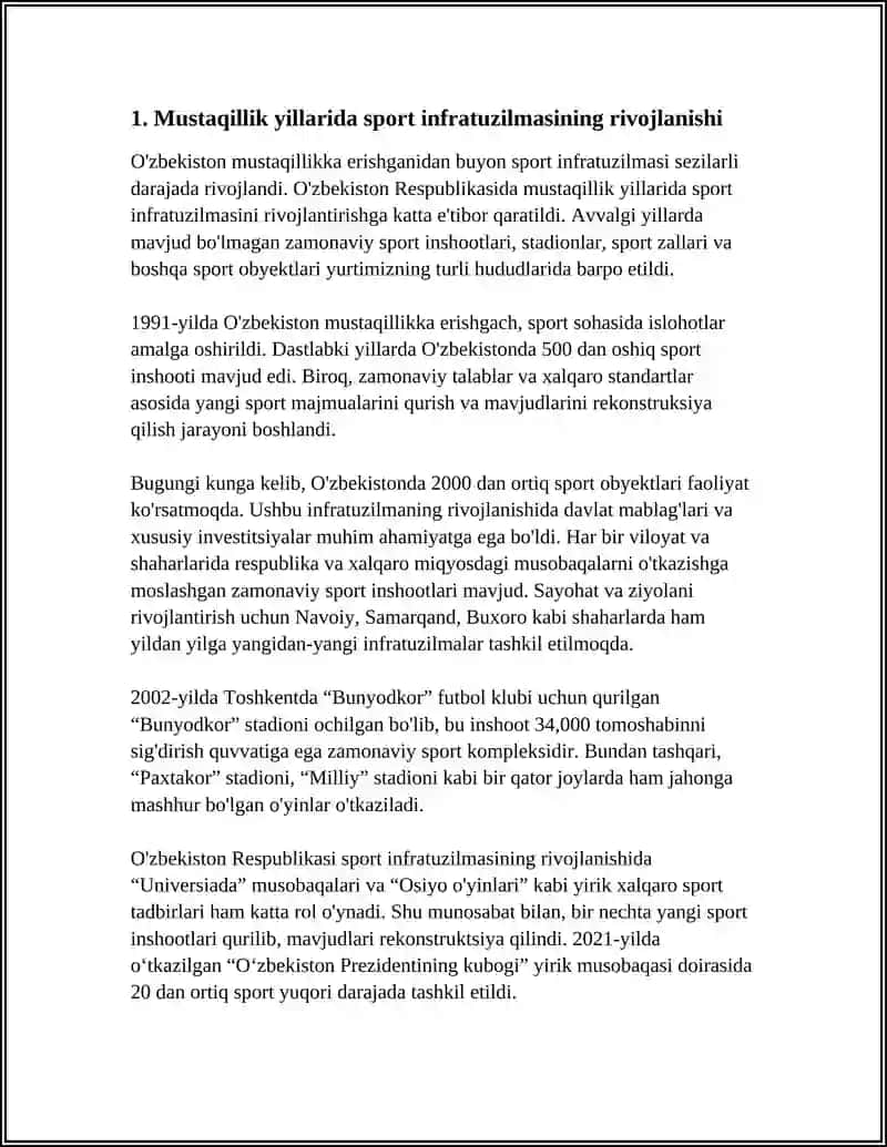 MUSTAQILLIK YILLARIDA SPORT SOHASI RIVOJI 3