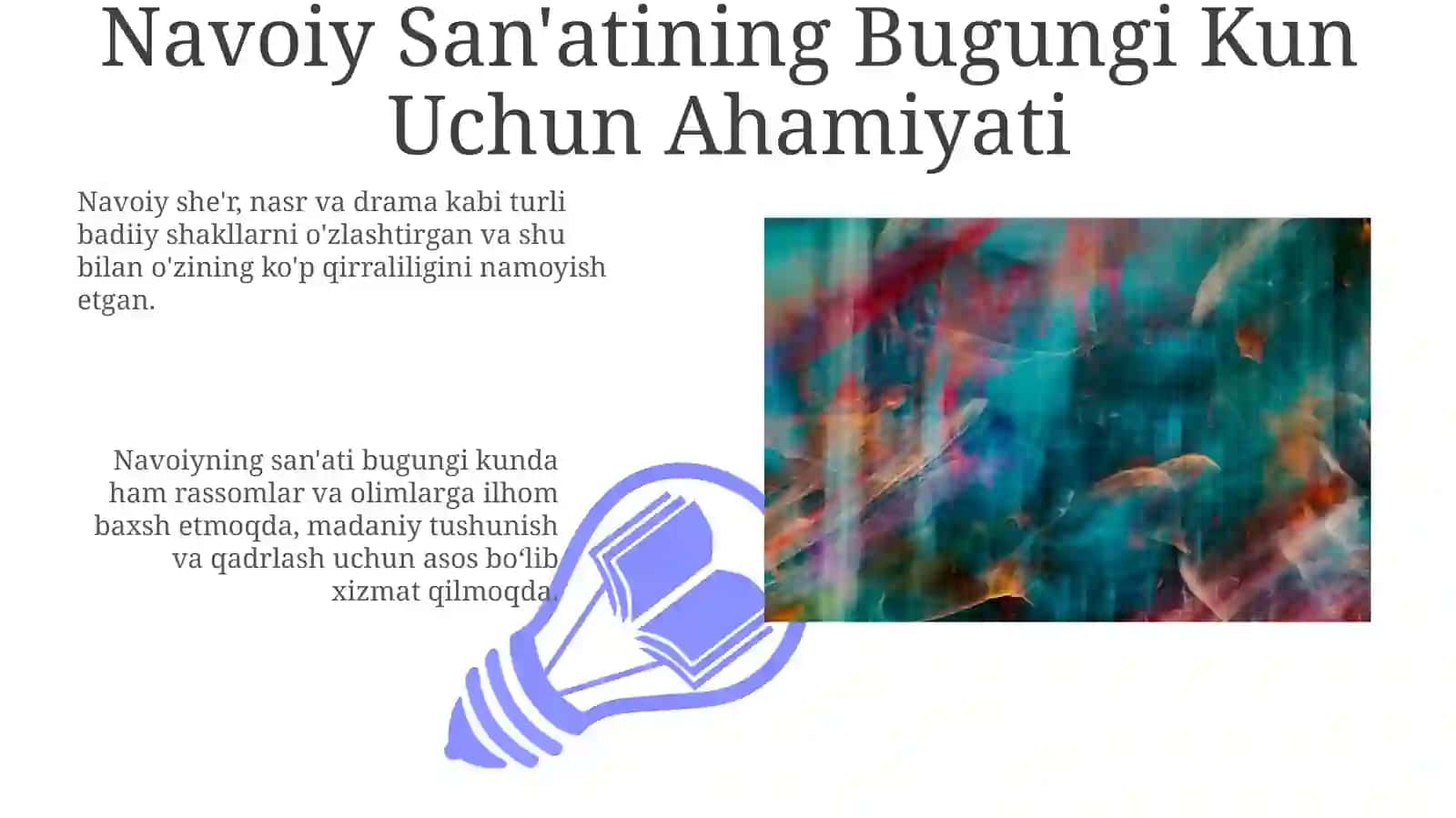 Navoiy San'atining Bugungi Kun Uchun Ahamiyati 3