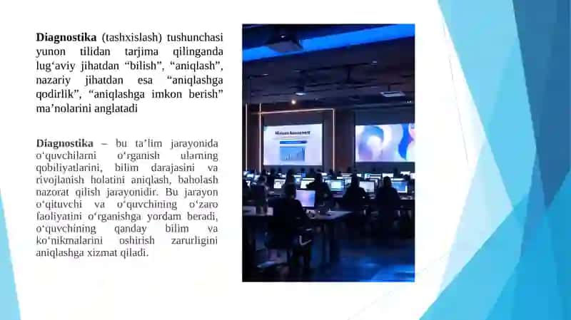 Diagnostika va o‘quvchilar bilimini elektron baholashning zamonaviy metod va texnologiyalarini joriy etishi.ppt 3