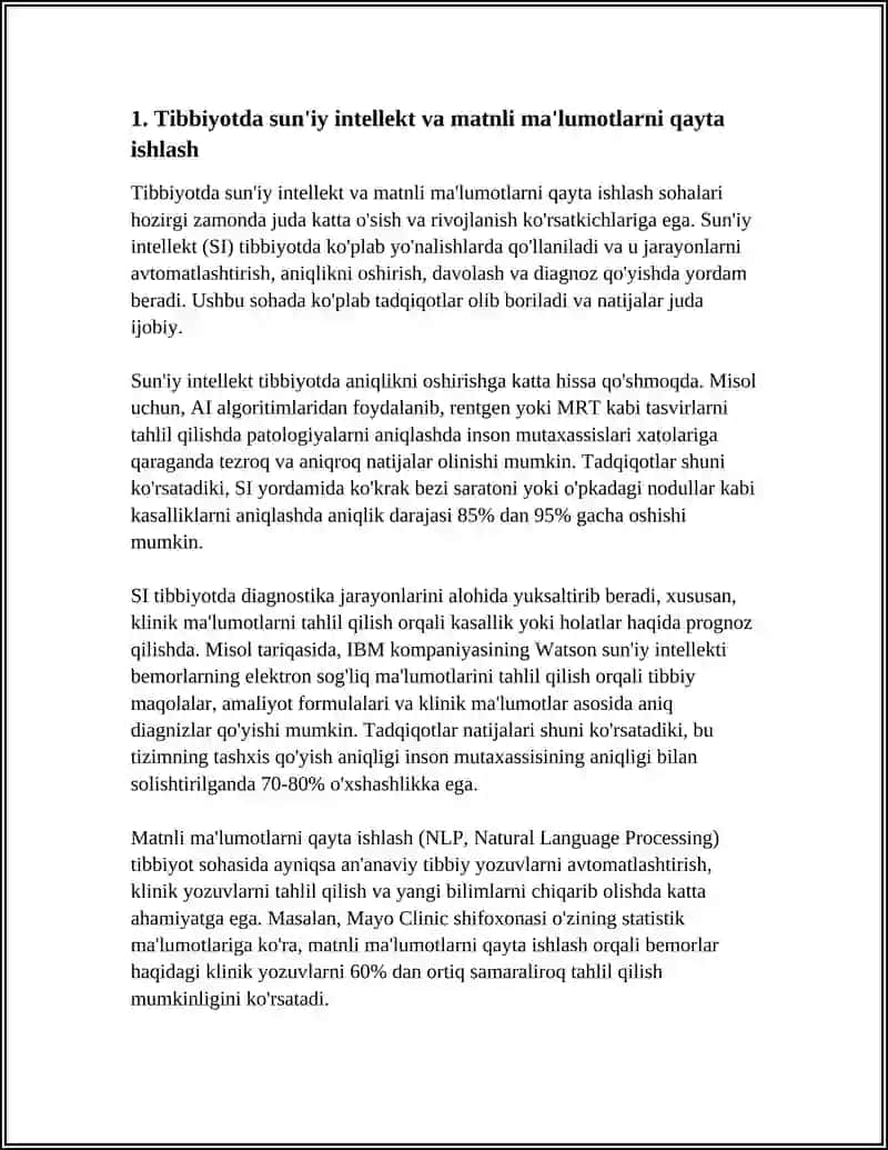 TIBBIYOTDA MATNLI AXBAROTLARNI QAYTA ISHLASH TEXNILOGIYASI 3