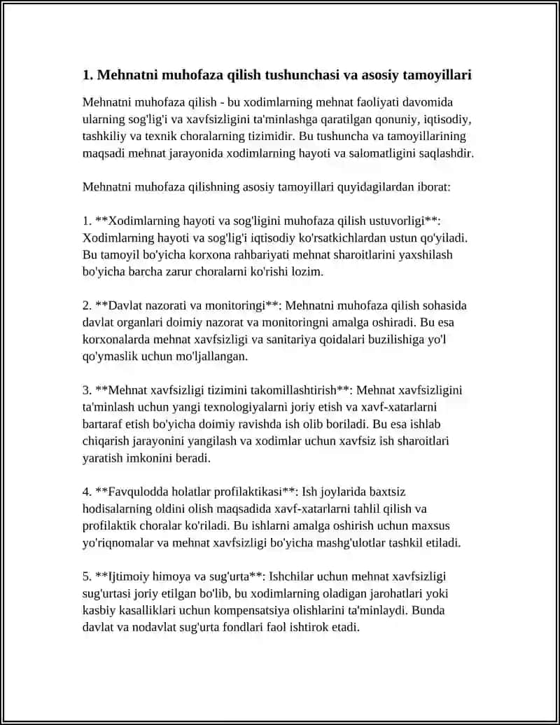 XODIMLARNING MEHNATNI MUHOFAZA QILISH SOHASIDAGI XUQUQLARI VA QONUNLARI 3