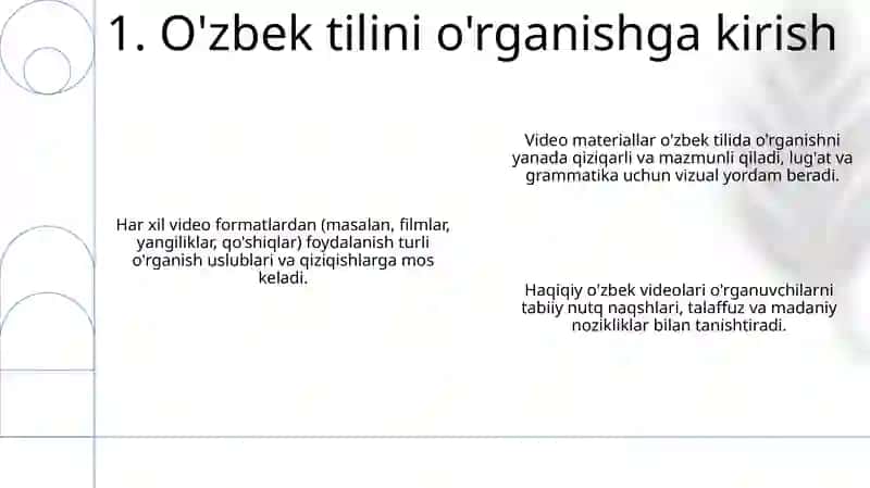 O'zbek tilini o'qitishda videomateriallardan foydalanish 3