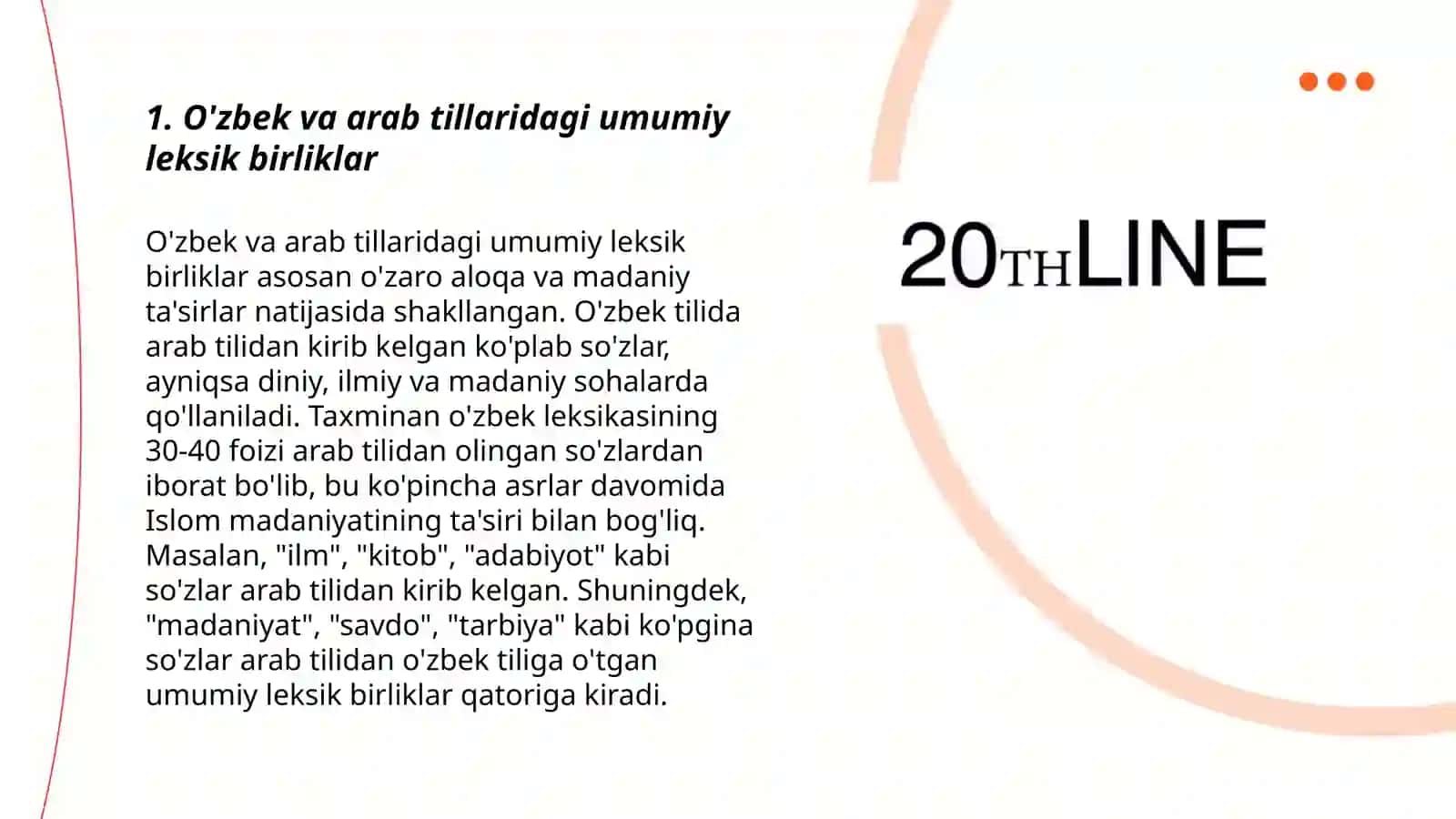 O'zbek va arab,turk tillarining leksik jihatdan qiyosiy tahlili 3