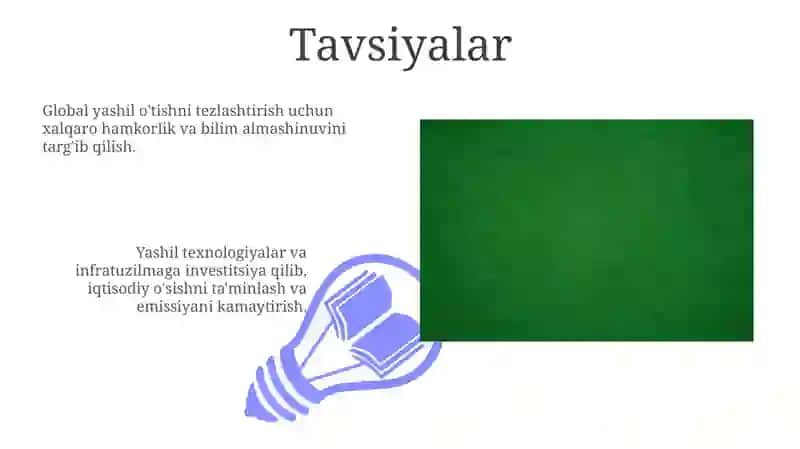Yashil iqtisodiyotga oʻtishni baholash 3