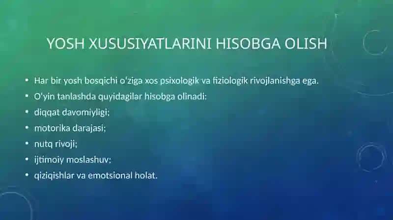 Turliyoshdavrlaribo‘yichao‘yinlarniolibborishusullari 3