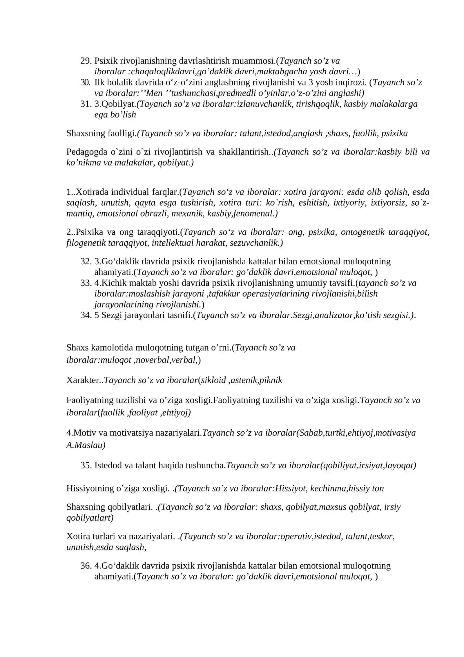Yoshga oid psixologiyada metodlarni qo‘llashning o‘ziga xos xususiyatlari 3